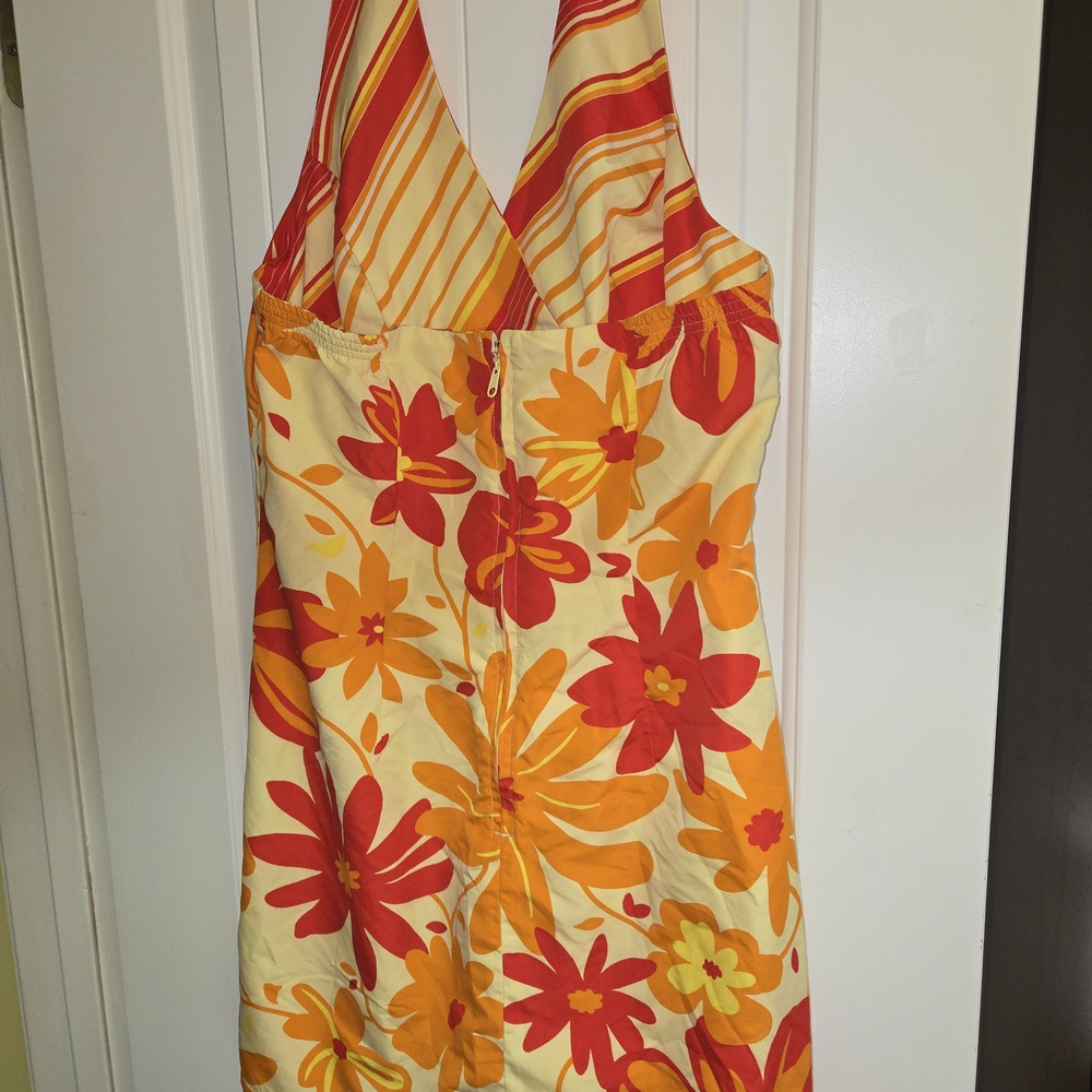 Reversible Mini Dress - Orange and Red - Picture 2 of 3